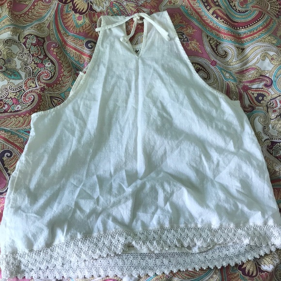 cream dressy tank - Picture 5 of 5